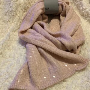 Nordstrom Soft Pink Sequin Scarf